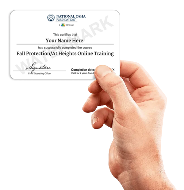 OSHA Fall Protection Certification - National OSHA Foundation